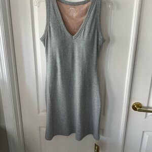OGL V-neck A-line Viscose Blend Tank Dress lined upper Dress Size L